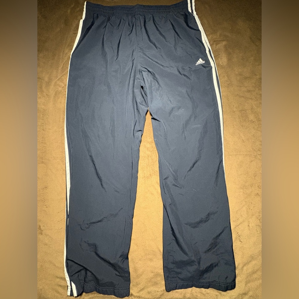 Vintage Adidas 3-Stripes Black Track Pants – Size XL